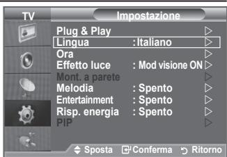 SAMSUNG LE40A552P3R - Scelta della lingua - 1
