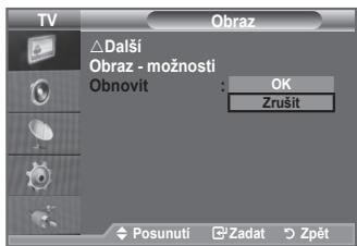 SAMSUNG LE40A552P3R - Můžete se vrátit k výchozímu nastavení obrazu od výrobce. - 1