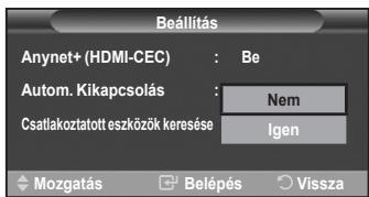 SAMSUNG LE40A552P3R - Anynet+ eszközök automatikus kikapcsolása a TV készülék kikapcsolásakor. - 1
