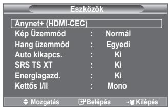 SAMSUNG LE40A552P3R - A TOOLS gomb használata - 1