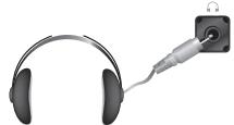 SAMSUNG LE40A552P3R - Vous pouvez brancher un casque à votre téléviseur, si vous souhaitez regarder un programme sur votre téléviseur sans déranger les autres personnes présentes dans la pièce. - 1