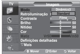 SAMSUNG LE40A552P3R - Alterar o padrão de imagem - 2