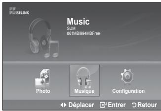SAMSUNG LE40A552P3R - Utilisation de la liste MP3 - 1