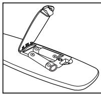 SAMSUNG LE40A552P3R - Installing Batteries in the Remote Control - 2