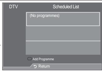 SAMSUNG LE40A557P2F - Using the Scheduled List - 1