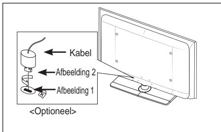 SAMSUNG LE40A557P2F - Diefstal voorkomen met het Kensington-slot (afhankelijk van het model) - 1