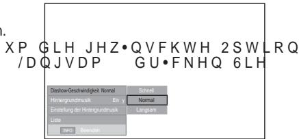 SAMSUNG LE40A557P2F - Benutzen des Menus während einer Diaschau - 1
