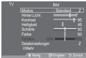 SAMSUNG LE40A557P2F - Menüanzeigen - 1