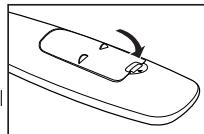 SAMSUNG LE40A557P2F - Instalación de las pilas en el mando a distancia - 3