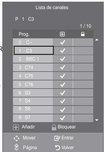 SAMSUNG LE40A557P2F - Adicc y bloqueo de canales - 3