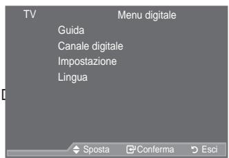 SAMSUNG LE40A557P2F - Anteprima del sistema di menu DTV - 1