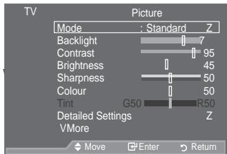 SAMSUNG LE40A557P2F - Viewing the Menus - 1