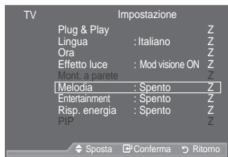 SAMSUNG LE40A557P2F - Impostazione dell'Effetto luce (in base al modello) - 3