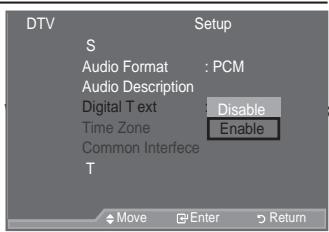 SAMSUNG LE40A557P2F - Selecting the Digital T ext (UK only) - 1