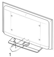 SAMSUNG LE40A557P2F - De voet installereren - 2