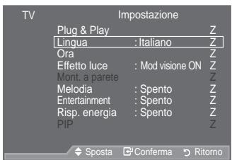 SAMSUNG LE40A557P2F - Scelta della lingua - 1
