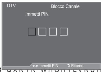SAMSUNG LE40A557P2F - Impostazione della funzione Blocco Canale - 2
