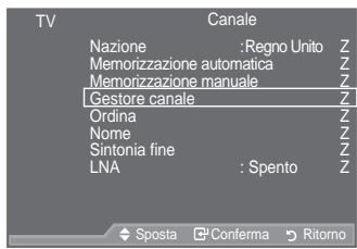 SAMSUNG LE40A557P2F - Aggiunta / Blocco di canali - 1