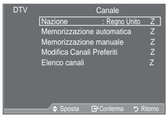 SAMSUNG LE40A557P2F - Aggiornamento automatico dell'elenco dei canali - 1