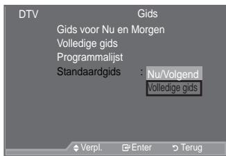 SAMSUNG LE40A557P2F - De standardgids instellen - 1