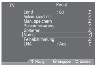SAMSUNG LE40A557P2F - Sendernamen zuweisen - 1