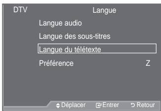 SAMSUNG LE40A557P2F - Sélection de la langue (Sous-titres, Audio ou Teletext) - 3
