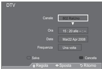 SAMSUNG LE40A557P2F - Uso della funzione Elenco programmato - 5