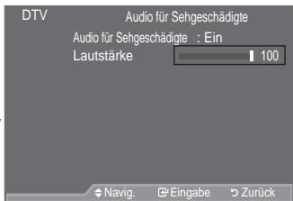 SAMSUNG LE40A557P2F - Auswahlen der Audiobeschreibung - 3