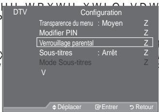 SAMSUNG LE40A557P2F - &RQ;JXUDWLRQ GX FRQWU{OH SDUHQWDO - 1