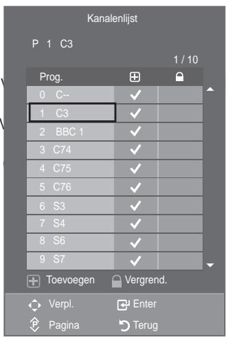 SAMSUNG LE40A557P2F - Kanalen toevoegen of vergrendelen - 3