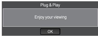 SAMSUNG LE40A568P3M - Plug & Play Feature - 7