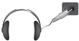 SAMSUNG LE40A568P3M - Branchement du casque (vendu séparément) - 1