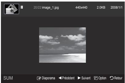 SAMSUNG LE40A568P3M - Affichage d'une photo - 1