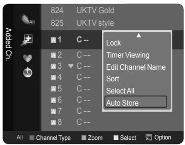 SAMSUNG LE40A568P3M - Storing Channels in Memory (Auto Store) - 1