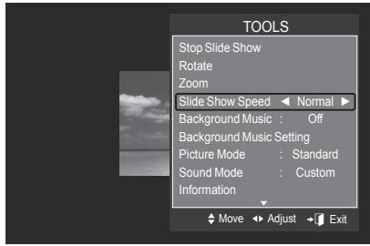 SAMSUNG LE40A568P3M - Slide Show Speed - 1