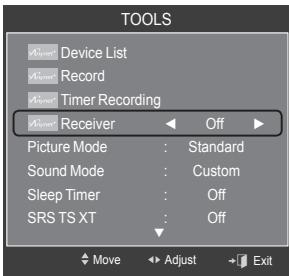 SAMSUNG LE40A568P3M - Listening through a Receiver (Home theater) - 1