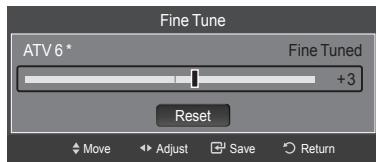 SAMSUNG LE40A568P3M - Fine Tuning Analogue Channels - 2