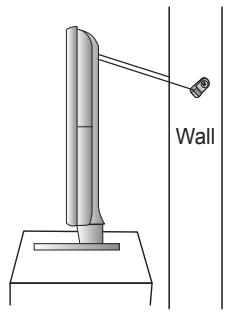 SAMSUNG LE40A568P3M - To avoid the TV from falling: - 3