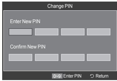 SAMSUNG LE40A568P3M - Setting Up Your Personal ID Number (PIN) - 3