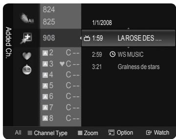 SAMSUNG LE40A568P3M - Digital Program Guide and Viewing Reservation - 1