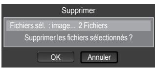 SAMSUNG LE40A568P3M - Suppression de plusieurs photos - 2