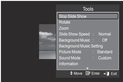 SAMSUNG LE40A626 - Start Slide Show (or Stop Slide Show) - 1