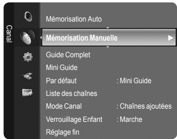 SAMSUNG LE40A626 - Mémorisation manuelle des canaux - 1