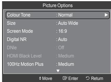 SAMSUNG LE40A626 - Size: Auto Wide/16:9/Wide Zoom/Zoom/4:3/Just Scan - 2