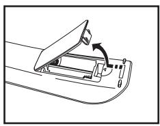SAMSUNG LE40A626 - Insertion des piles dans la télécommande - 1