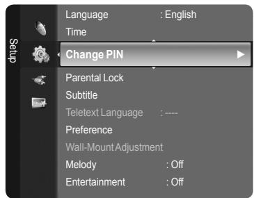 SAMSUNG LE40A626 - Setting Up Your Personal ID Number (PIN) - 1