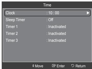 SAMSUNG LE40A626 - Option 2: Setting the Clock Automatically - 2