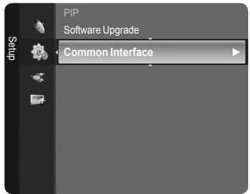 SAMSUNG LE40A626 - Selecting the CI (Common Interface) Menu - 1