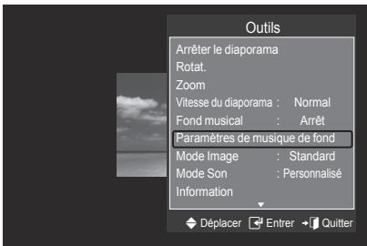 SAMSUNG LE40A626 - Configuration du fond musical - 1