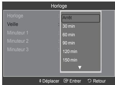 SAMSUNG LE40A626 - Réglage du minuteur de mise en veille - 2